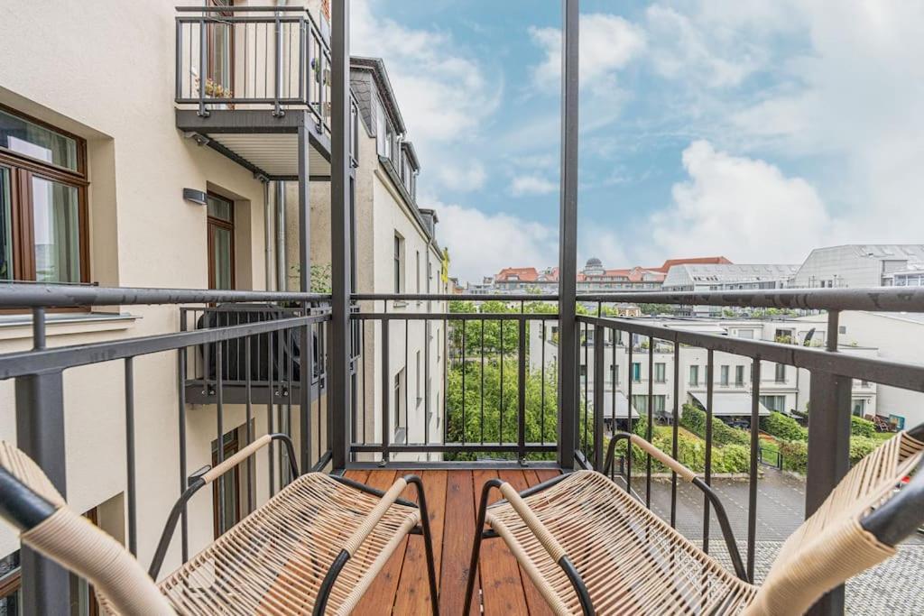 Stylisches Zentrales City-Apartment Mit 2 Balkonen Leipzig Dış mekan fotoğraf