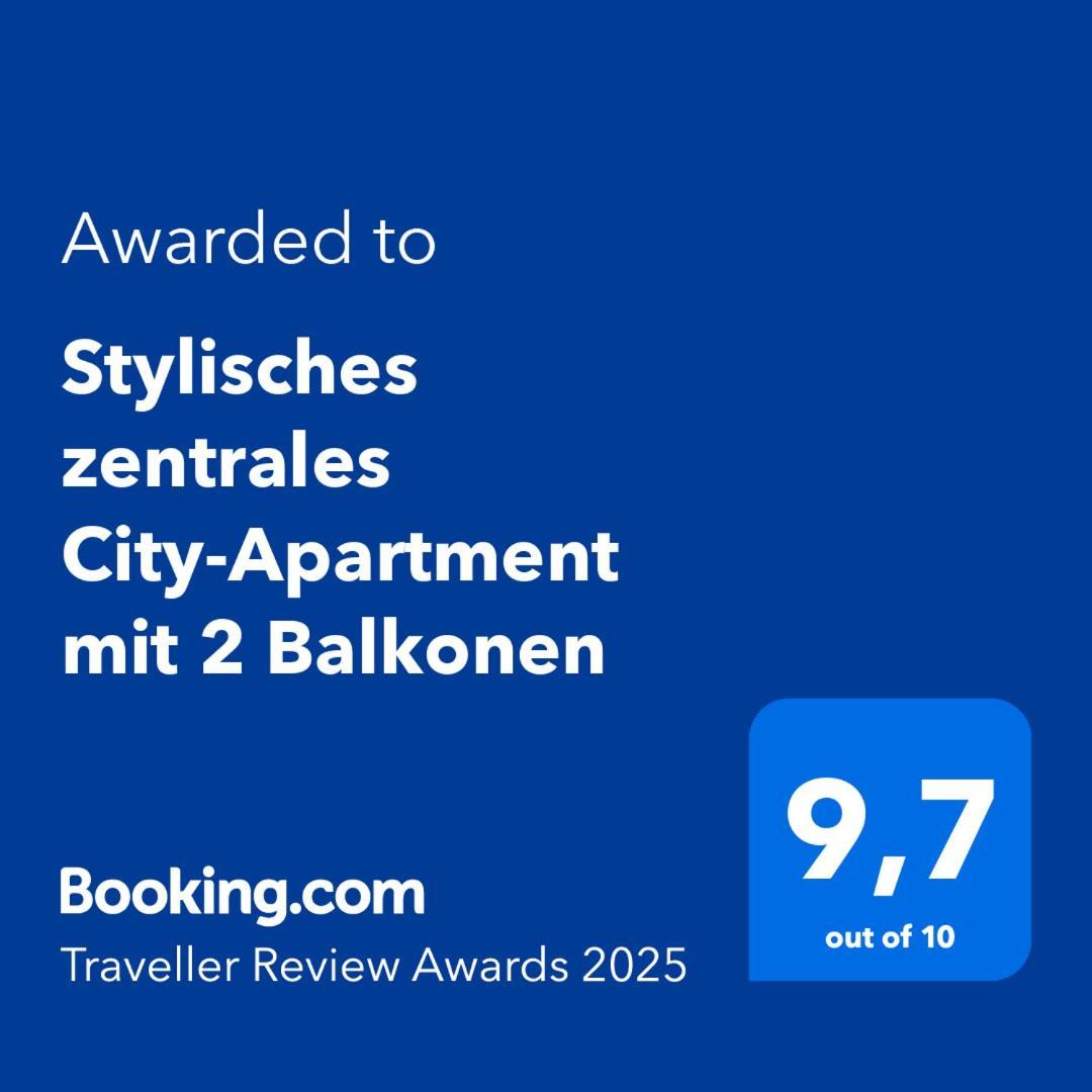 Stylisches Zentrales City-Apartment Mit 2 Balkonen Leipzig Dış mekan fotoğraf